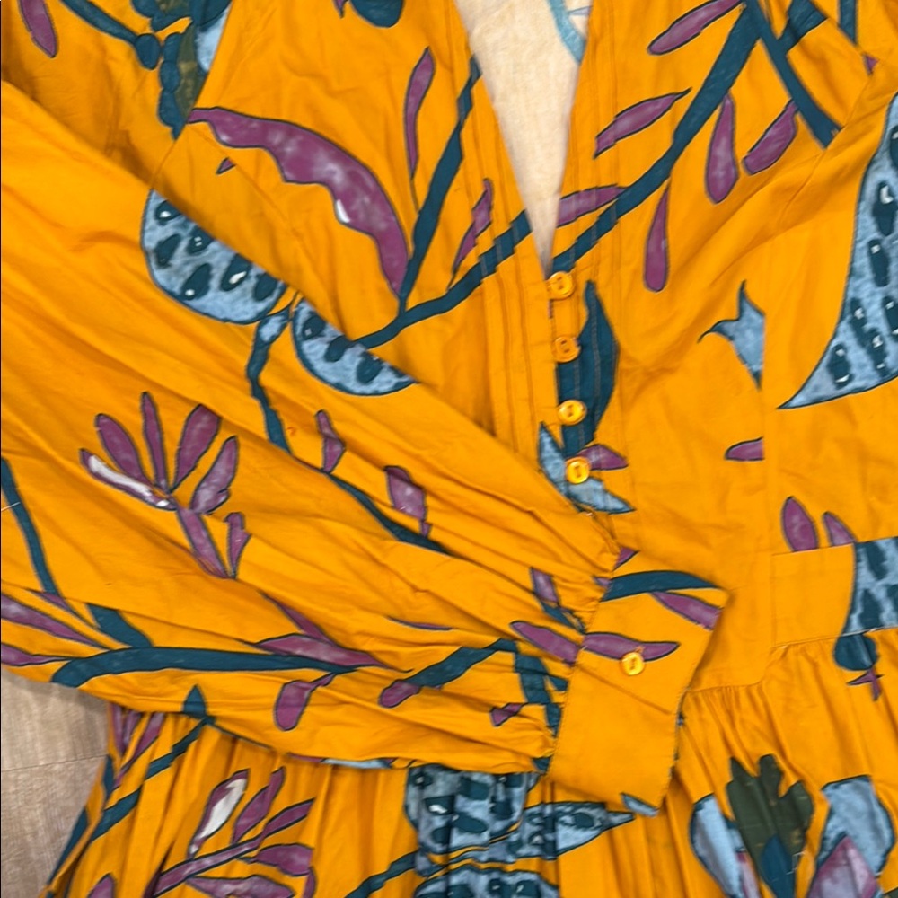 Anthropologie Let Me Be Floral Long Sleeve size XL - Picture 4 of 8
